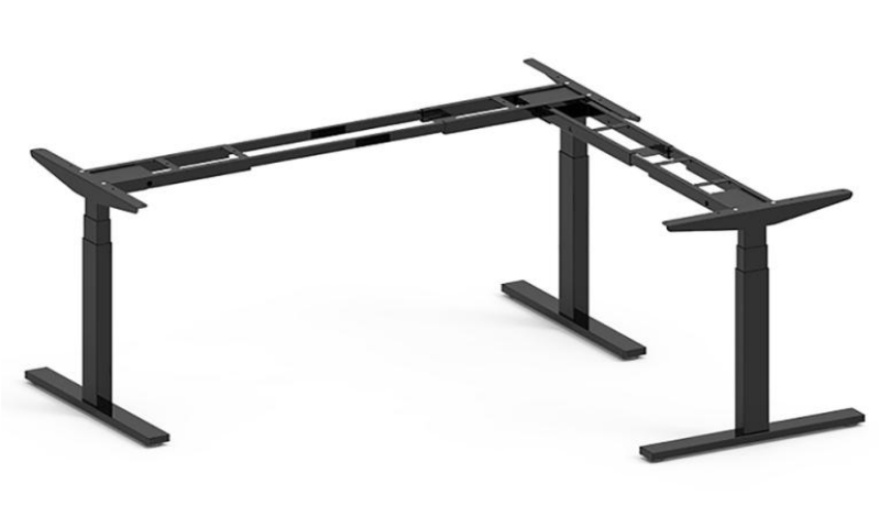 Ultima+ Height Adjustable L-shape Desk Frame