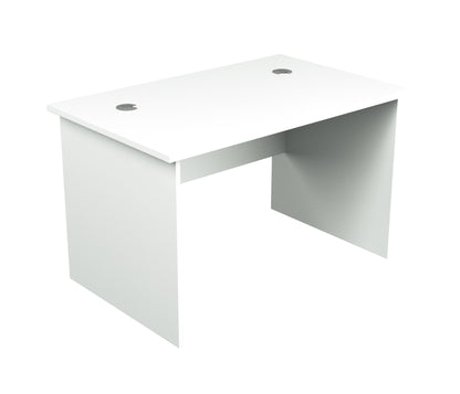 Straight Desk with 2 Cable Holes