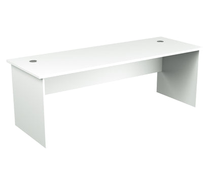 Straight Desk with 2 Cable Holes